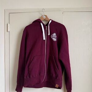 Muskoka Bear Wear Burgundy Zip Up 🐻